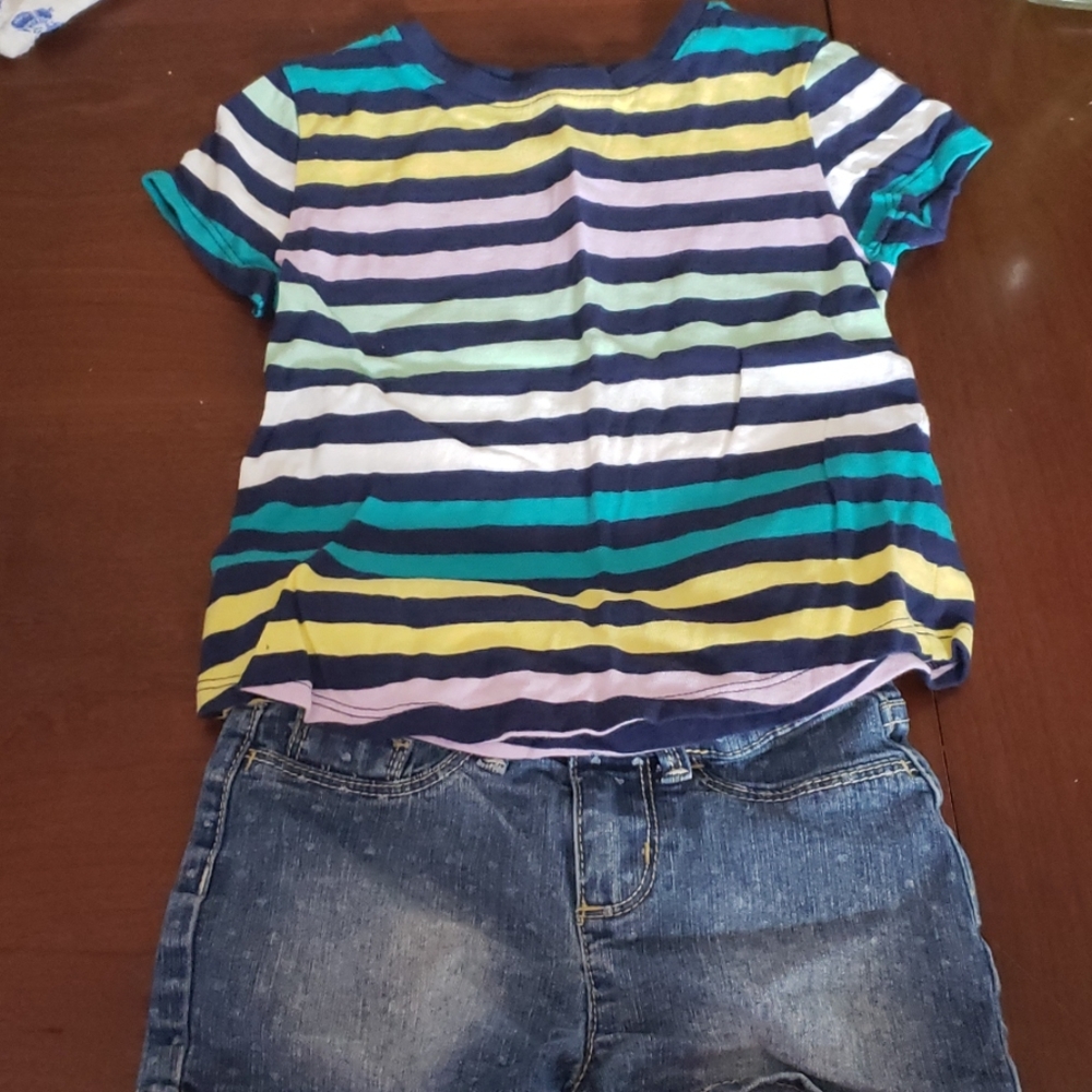 Old Navy Striped Top and Jordache short set